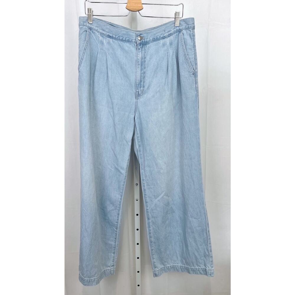 Madewell Light Wash Wide Leg Jeans